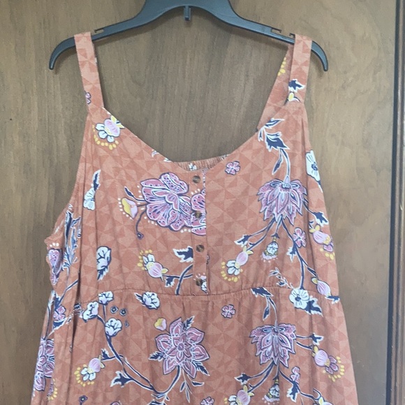 Relisted Sonoma sleeveless floral print dress with pockets 3X or 4X - Picture 5 of 17